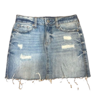 Distressed denim skirt Aeropostale